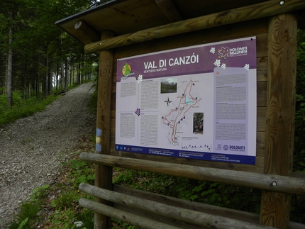 In Val Canzoi (Dolomiti) ripristinato il sentiero natura distrutto da Vaia