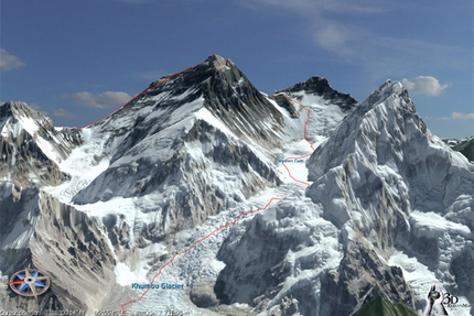 Everest and Dolomites in 3D