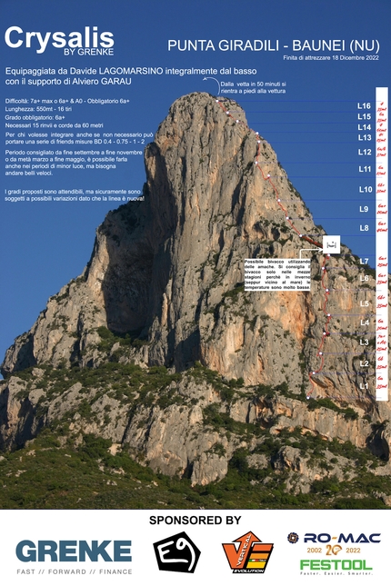 Punta Giradili, Sardinia, Alviero Garau, Davide Lagomarsino - Crysalis by Grenke on Punta Giradili, Sardinia (Alviero Garau, Davide Lagomarsino)