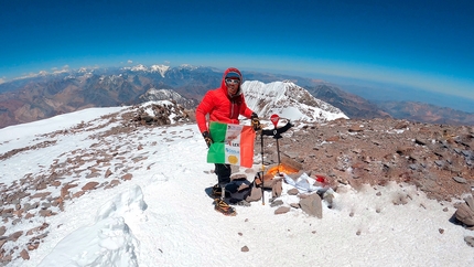 Multiple limb amputee Andrea Lanfri summits Aconcagua twice!