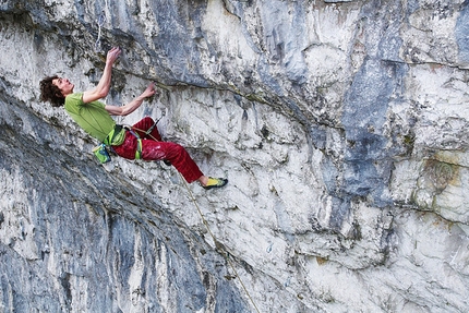 Adam Ondra - Adam Ondra climbing at Malham Cove, England