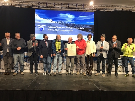 Pierluigi Airoldi e Gabriele Arrigoni Soci Onorari del Club Alpino Italiano