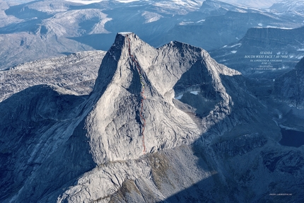 Stetind 'South West Face' first ascent in Norway by Joda Dolmans, Andreas Widlund