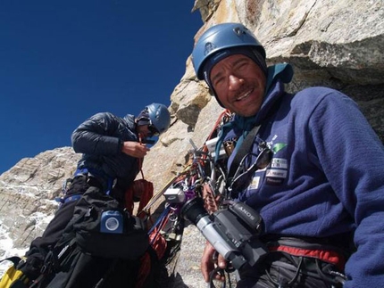 K2 Russian West Face - tentativo in corso - Una spedizione di alpinisti russi sta tentando una nuova linea sulla parete ovest del K2 (8611m).