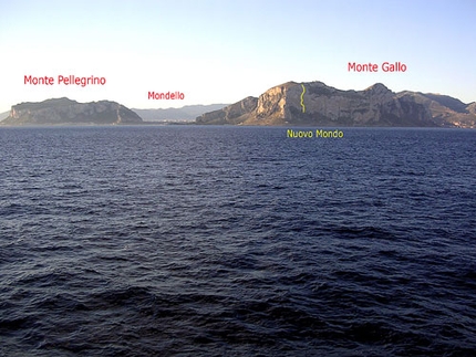 Il mio scanto libero Monte Gallo - Il mio scanto libero: Monte Gallo, parete nord. La vista dal mare. foto Maurizio Oviglia