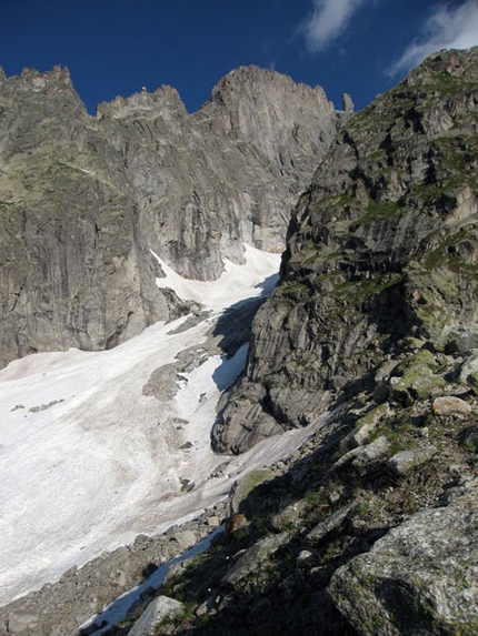 Mares Aiguille de la Brenva - Mares: Aiguille de la Brenva, Mont Blanc (photo Marco Farina)
