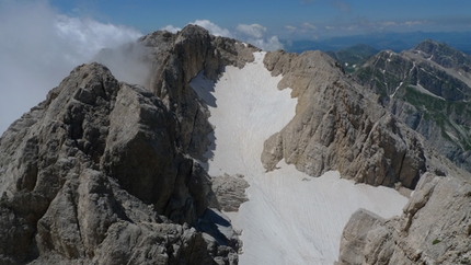 Corno Grande, western summit via Calderone glacier