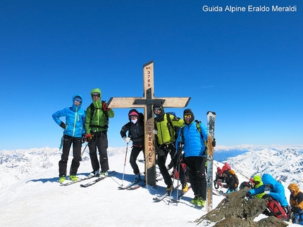 Cevedale - Zufallspitze - Cevedale - Zufallspitze: The Monte Cevedale summit cross