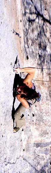 Gaia Montuori, "Good bye 1999" 8a+8, a Grotti, rock