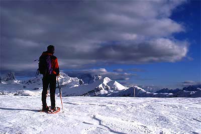 Tracce sulla neve, racchette neve