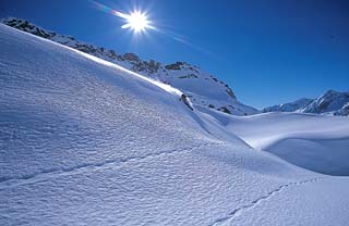 Monte Rosa Ski ride, snowboard, valle d'Aosta