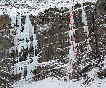 Kandersteg, Suisse, ice climber