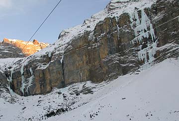 Kandersteg, Suisse, ice climber