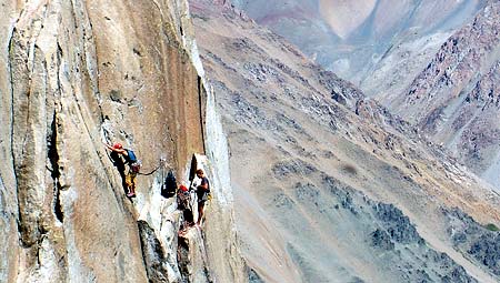 Spedizione in Cile, alpinismo
