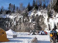 Pont Rouge, Quebec, canada, ice