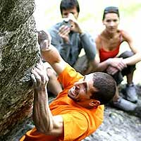 Melloblocco 2005, Val di Mello, boulder