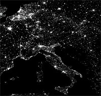 light pollution europe