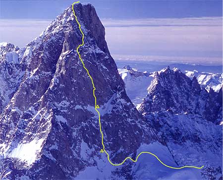 Grandes Jorasses, Monte Bianco, via Little Big Men