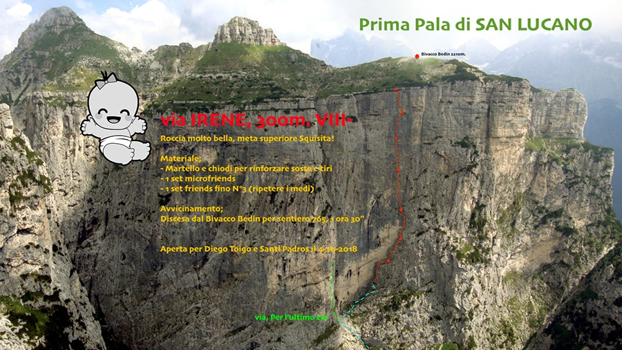 Via Irene Prima Pala di San Lucano
