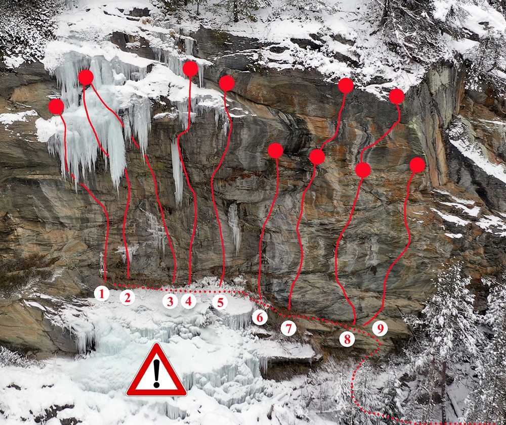 Falesia della Centrale Valgrisenche – Arvier