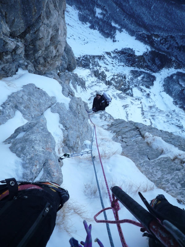 Via Le nebbie del Paretone - Gran Sasso