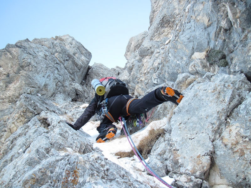 Via Le nebbie del Paretone - Gran Sasso