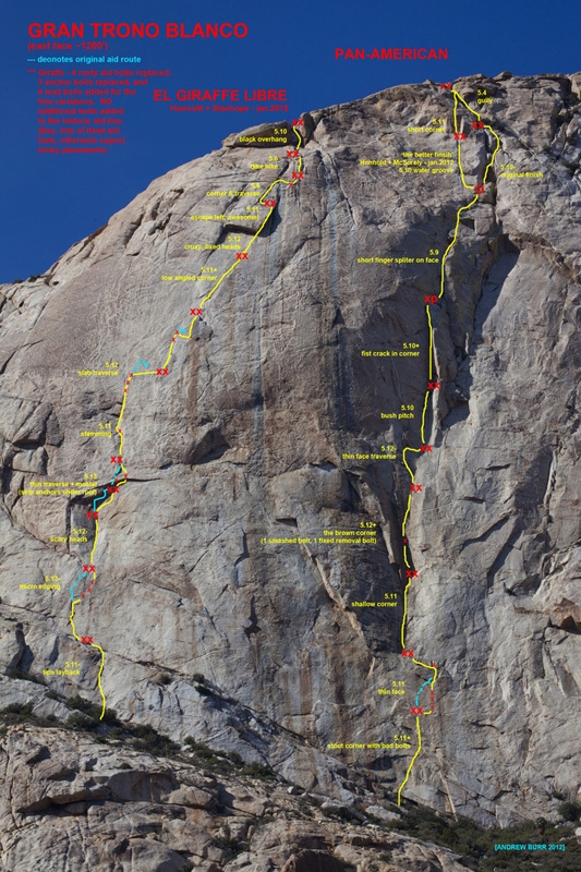 El Gran Trono Blanco Mexico climbs for Honnold and Stanhope
