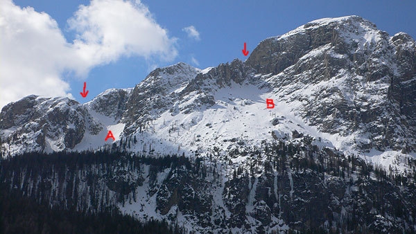 A: Val de Litres – B: il Piz