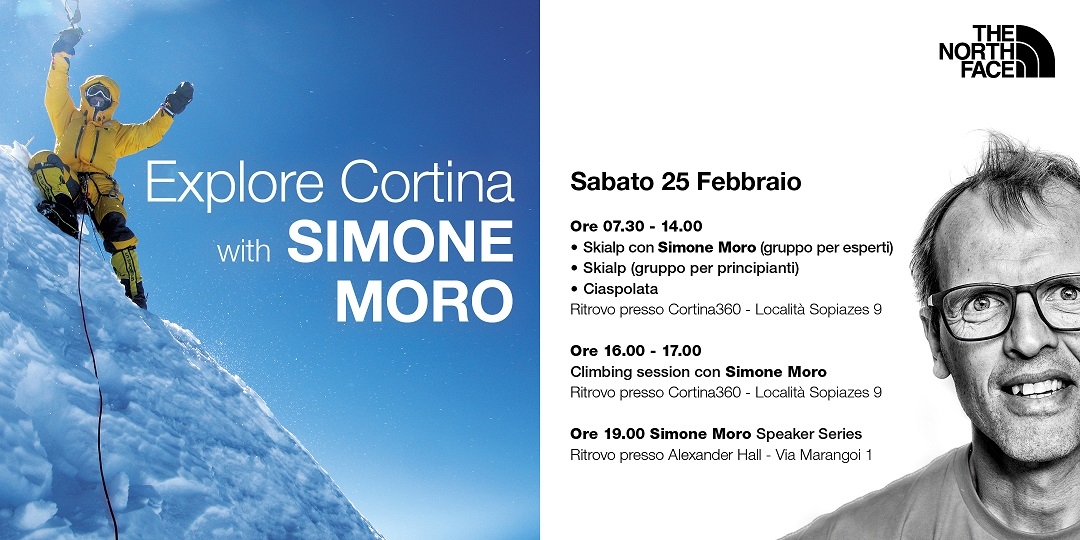 The North Face: Explore Cortina con Simone Moro il 25 febbraio