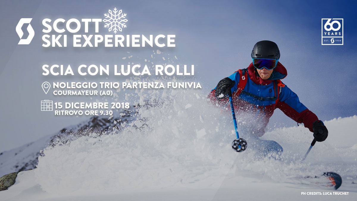 SCOTT Ski Experience 2018 – Scia con Luca Rolli il 15 dicembre a Courmayeur Mont Blanc