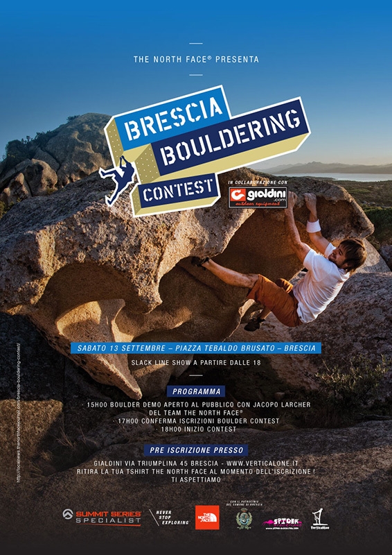The North Face presenta Brescia Blocco 2014, appuntamento per gli appassionati di outdoor il 13 settembre