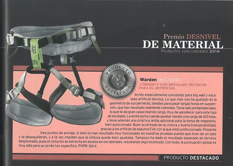 L’imbracatura Warden e la piccozza X-Light conquistano il Silver Award di Desnivel