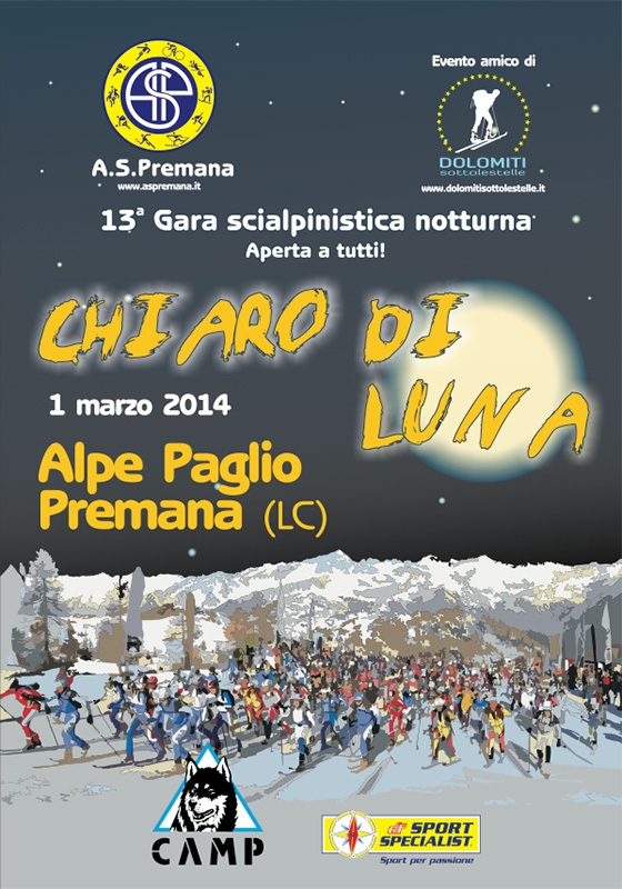 CAMP e la Chiaro di Luna ski alp race