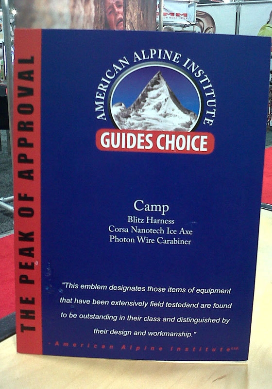 Guides Choice Award 2012 dell’American Alpine Institute ai prodotti CAMP