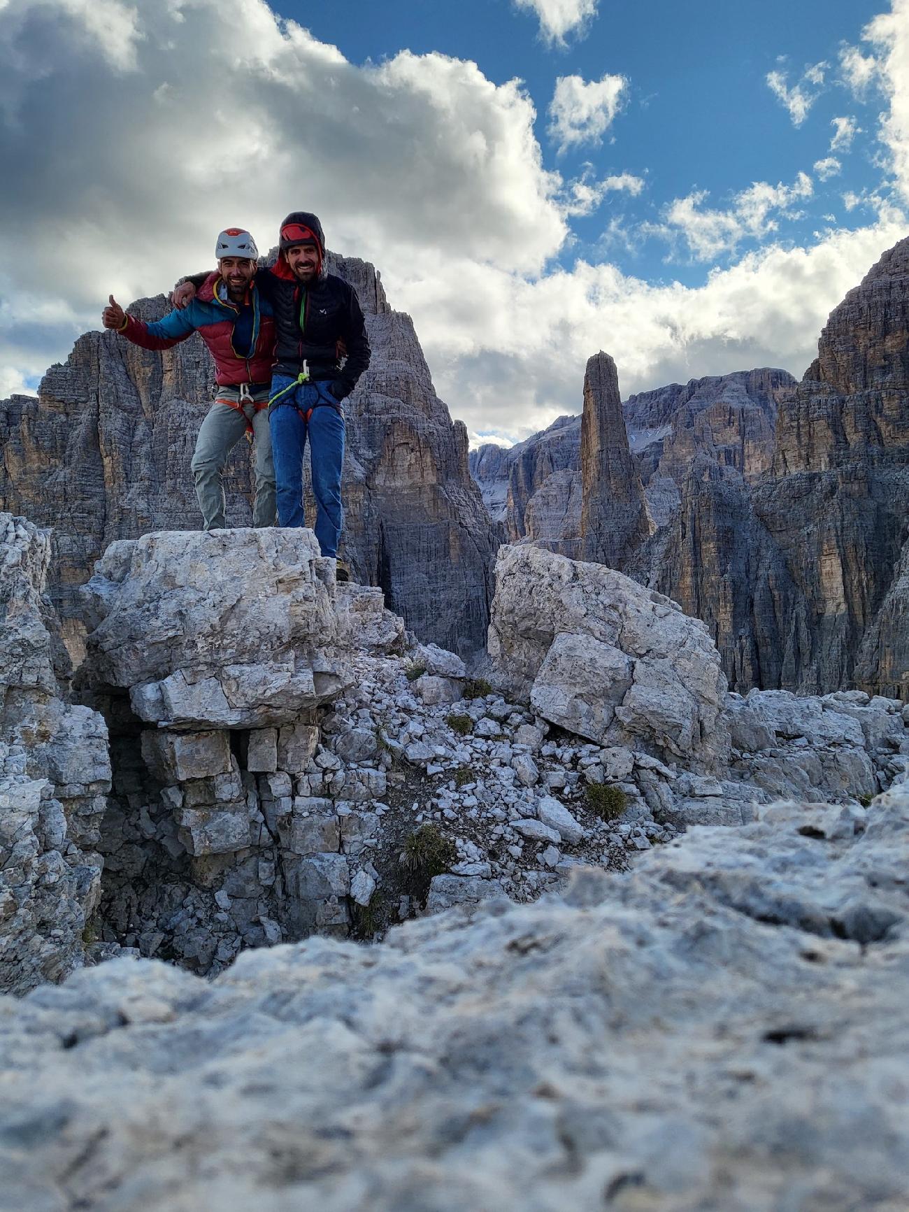 Via Bolago, Quarto Campanile degli Armi, Brenta Dolomites, Daniele Bolognani, Davide Dallago