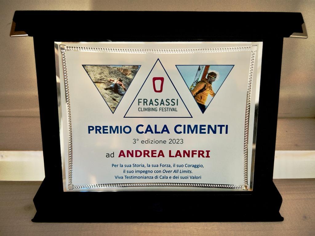 Andrea Lanfri, Erika Siffredi, Cala Cimenti Award