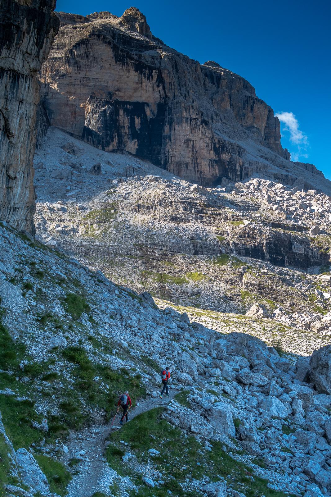 Super Ciano al Castelletto di Mezzo, Brenta Dolomites, Giuseppe Bagattoli, Andrea Calzà, Giampaolo Calzà