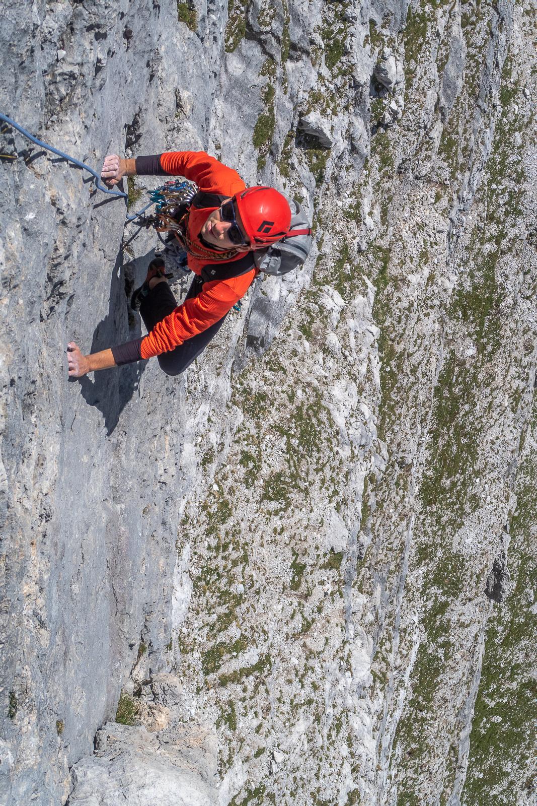 Super Ciano al Castelletto di Mezzo, Brenta Dolomites, Giuseppe Bagattoli, Andrea Calzà, Giampaolo Calzà