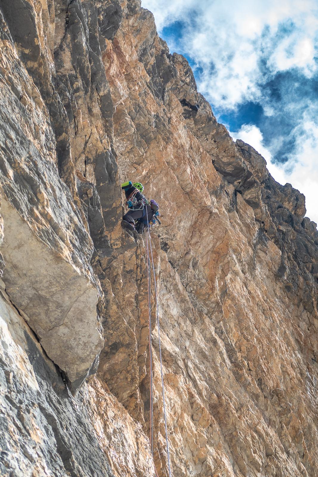 Super Ciano al Castelletto di Mezzo, Dolomiti di Brenta, Giuseppe Bagattoli, Andrea Calzà, Giampaolo Calzà