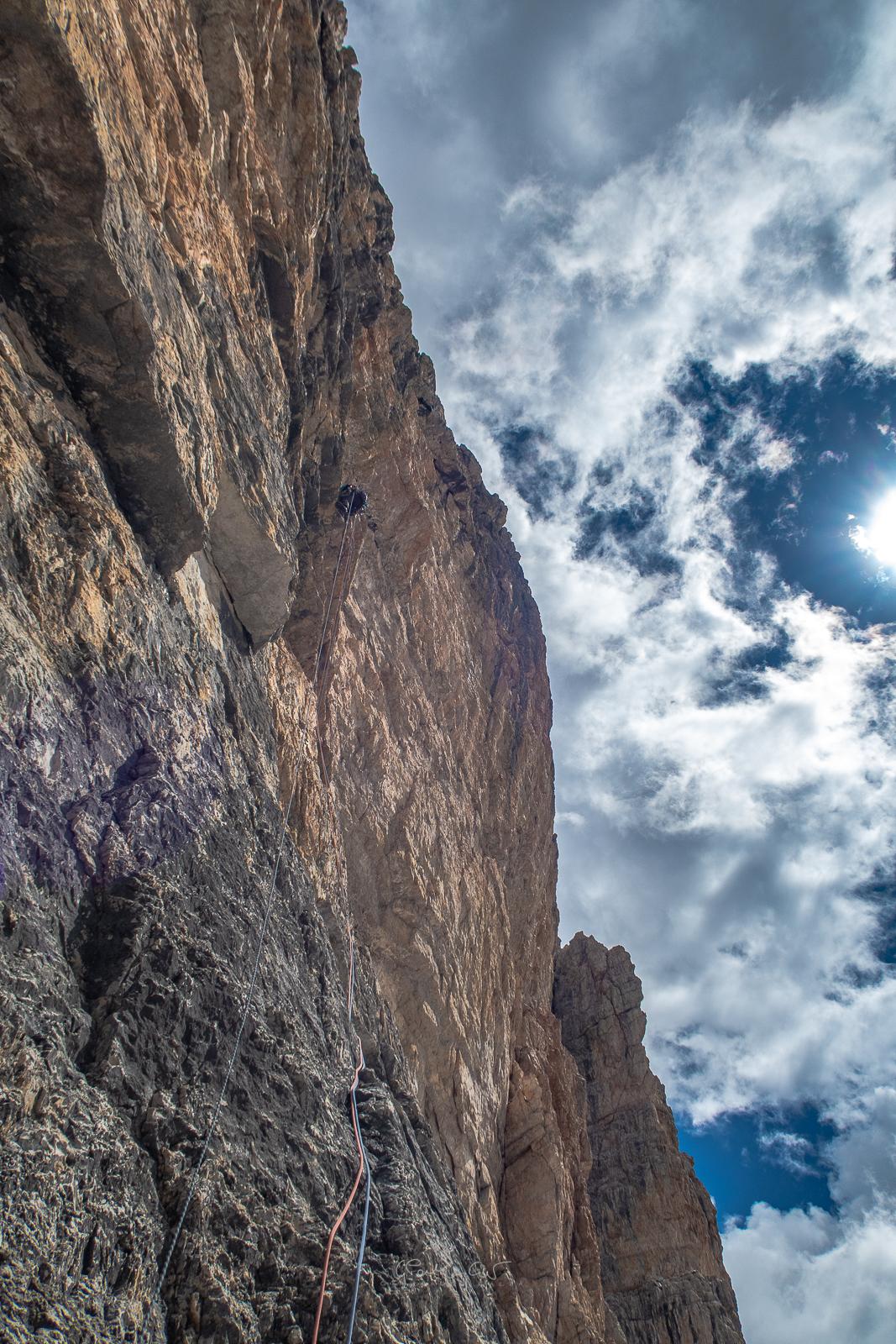 Super Ciano al Castelletto di Mezzo, Dolomiti di Brenta, Giuseppe Bagattoli, Andrea Calzà, Giampaolo Calzà