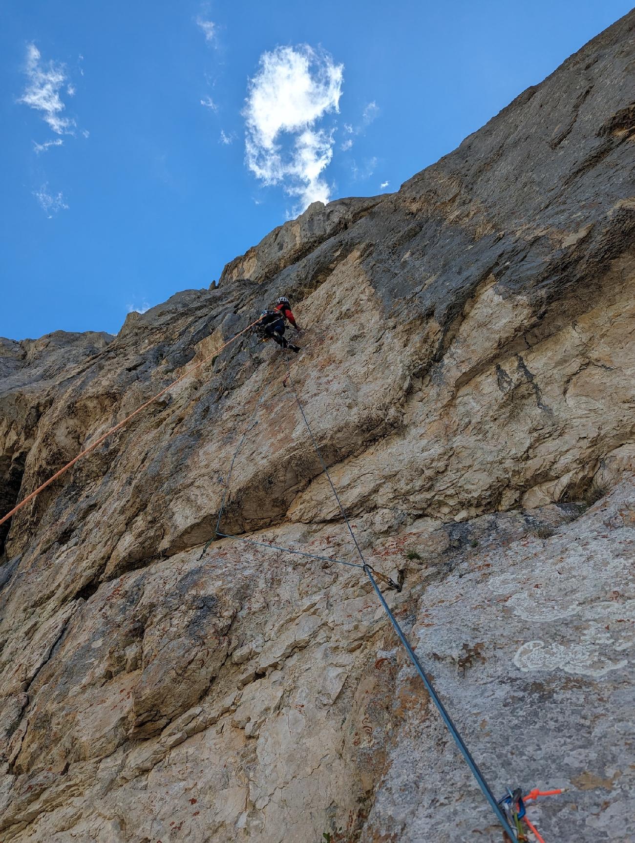 Gran Sasso d'Italia, Corno Piccolo, Via del Tedoforo, Marco Bonaduce, Francesco Castriota, Luca Ricci