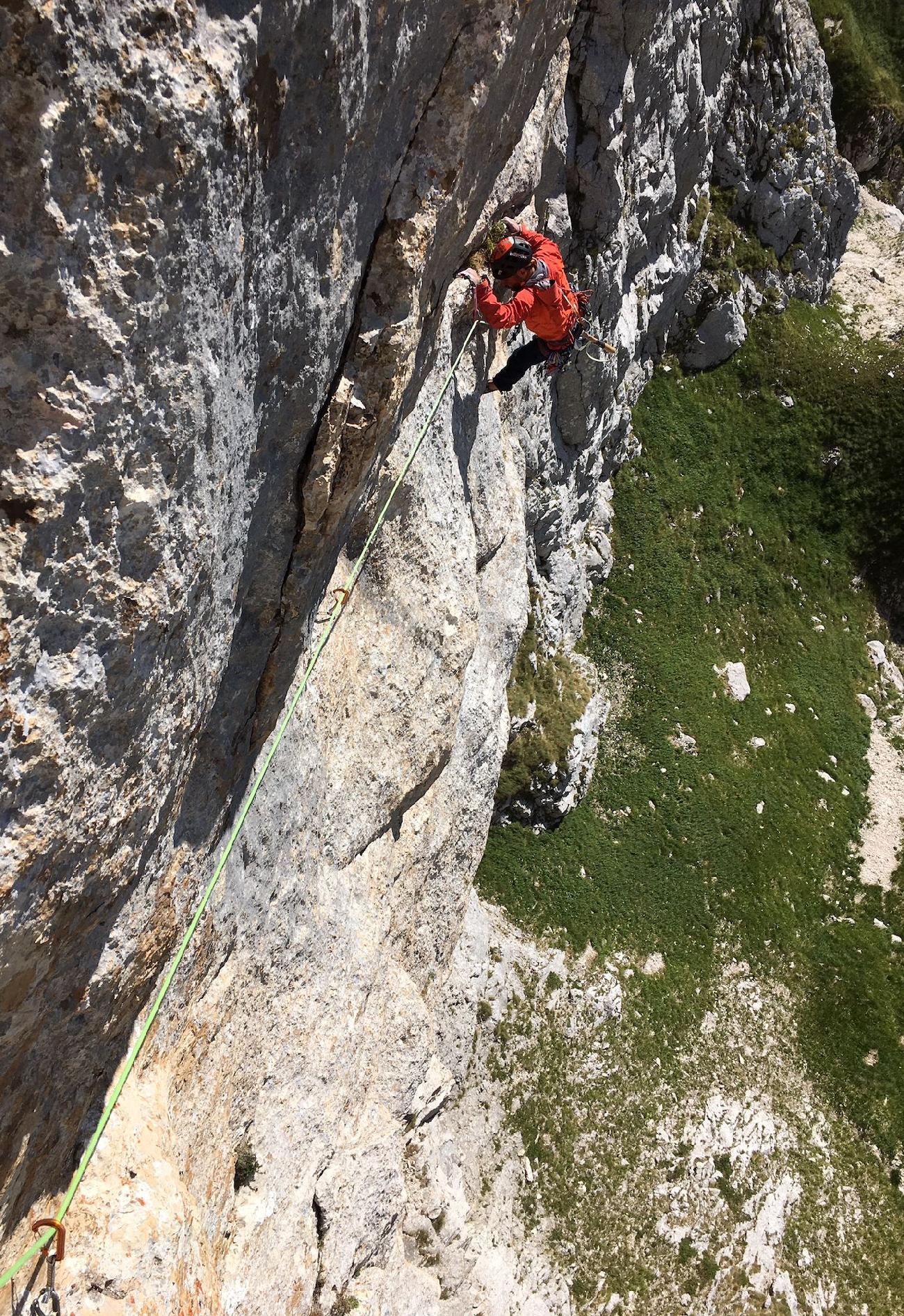 Gran Sasso d'Italia, Corno Piccolo, Via del Tedoforo, Marco Bonaduce, Francesco Castriota, Luca Ricci
