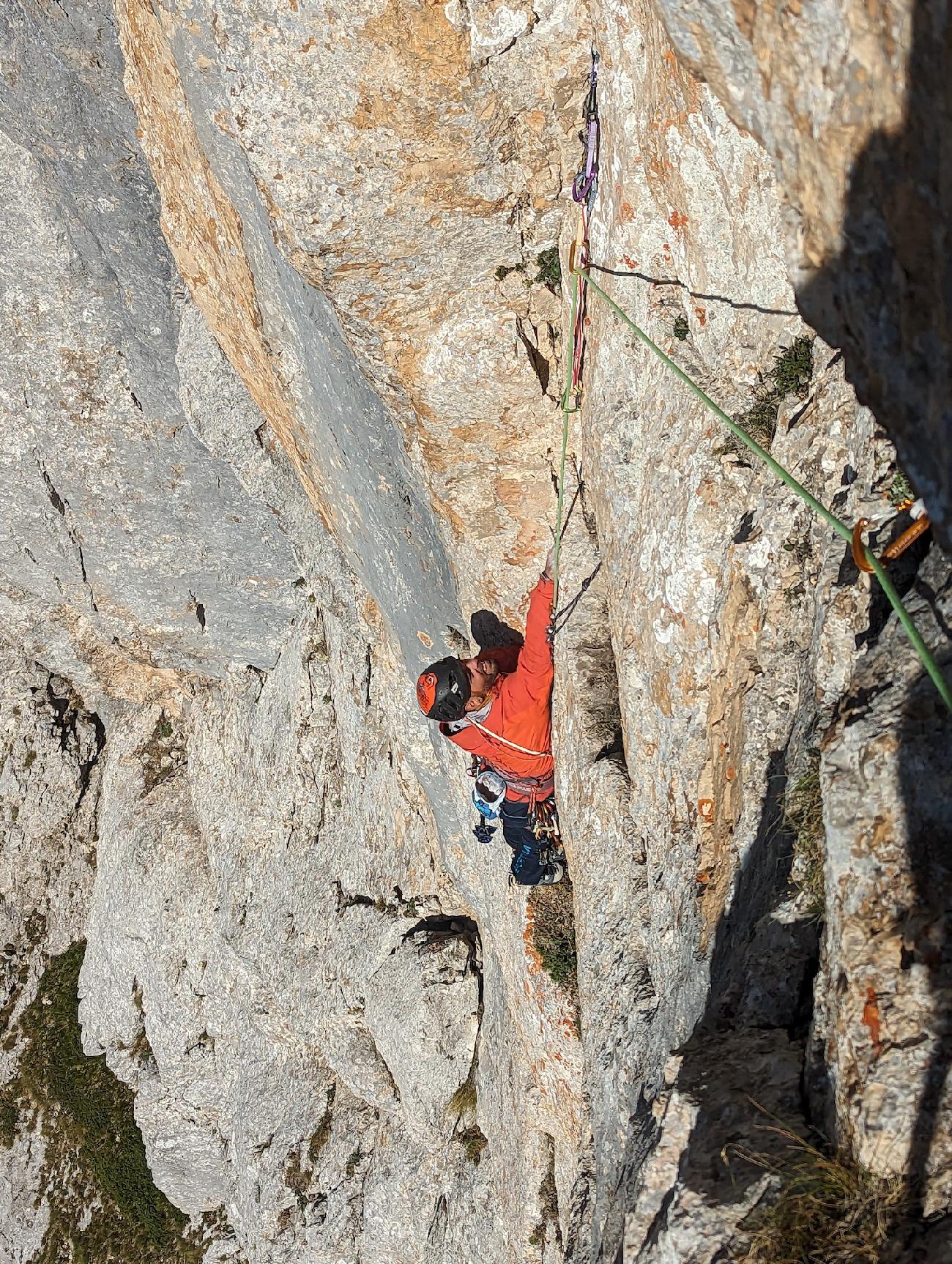 Gran Sasso d'Italia, Corno Piccolo, Via del Tedoforo, Marco Bonaduce, Francesco Castriota, Luca Ricci