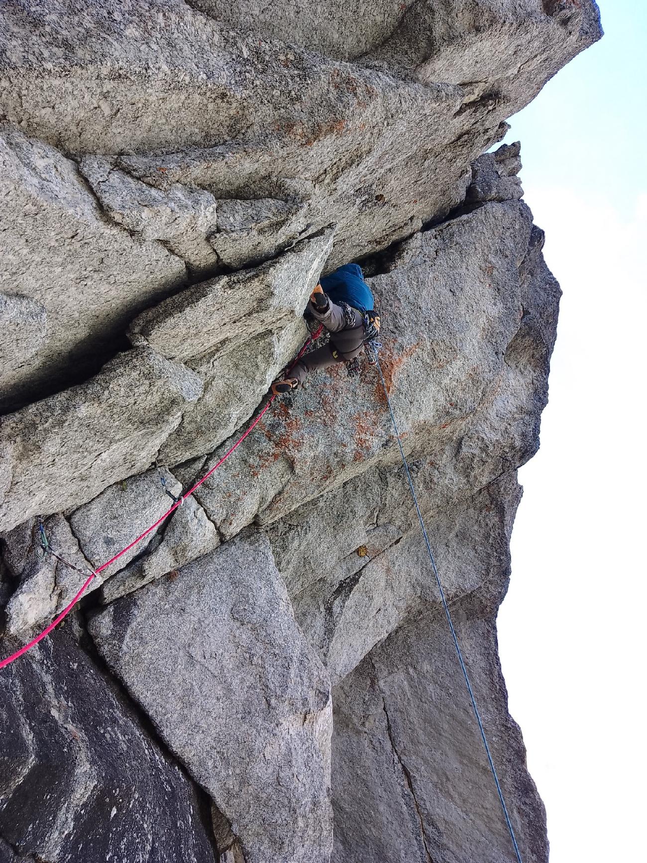 Caracalla Wall, Meridiana del Torrone, Val Torrone, Val Masino, Bernardo Rivadossi, Luca Schiera, Marco Zanchetta