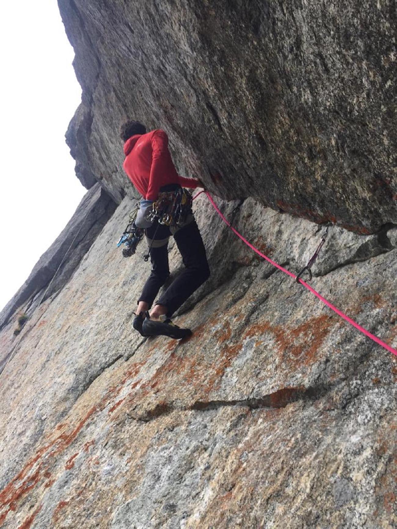 Caracalla Wall, Meridiana del Torrone, Val Torrone, Val Masino, Bernardo Rivadossi, Luca Schiera, Marco Zanchetta