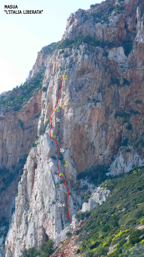 Masua, Sardegna, Pilastro dell'talia Liberata