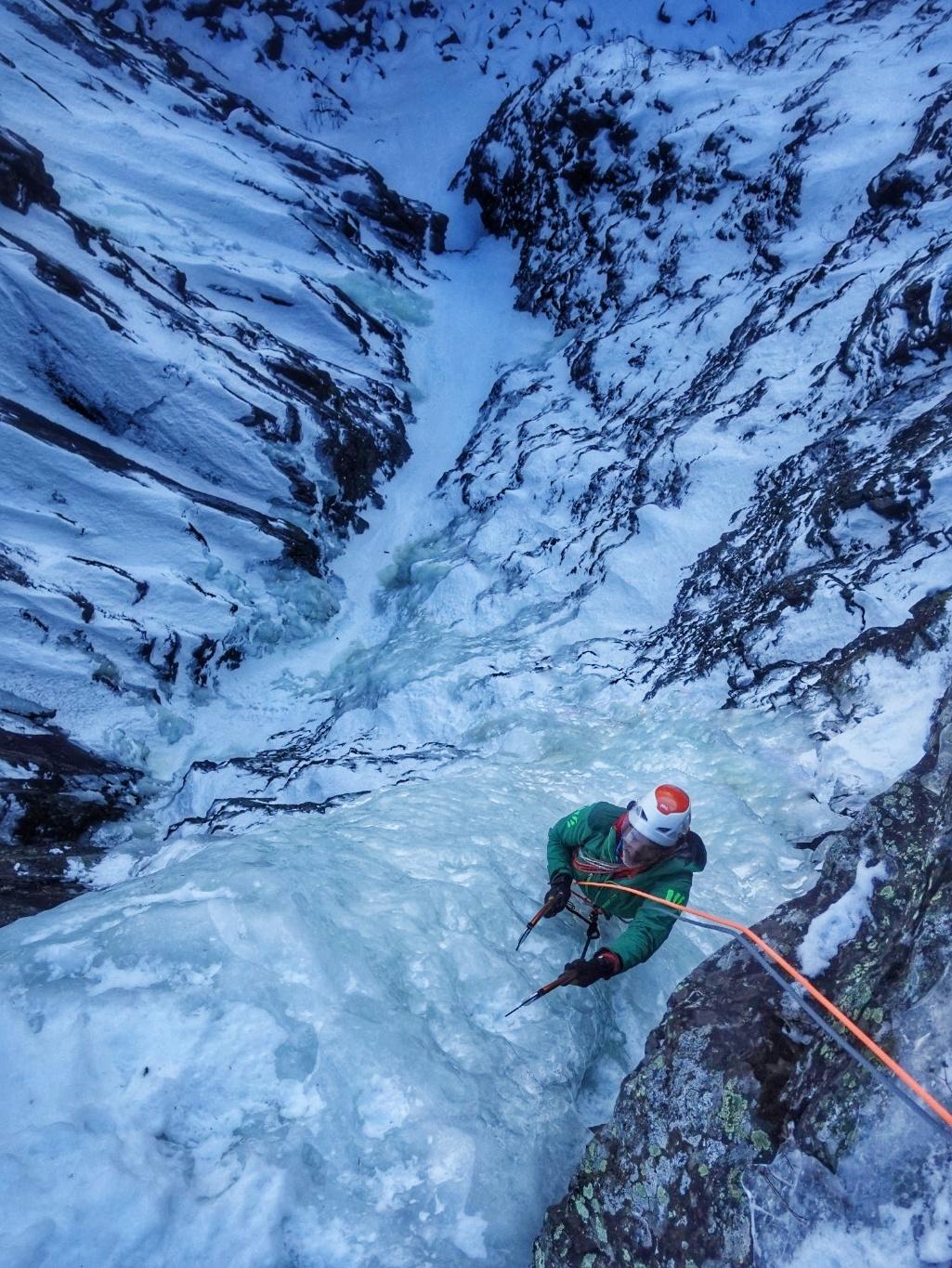 Norway ice climbing, Alessandro Ferrari, Giovanni Zaccaria