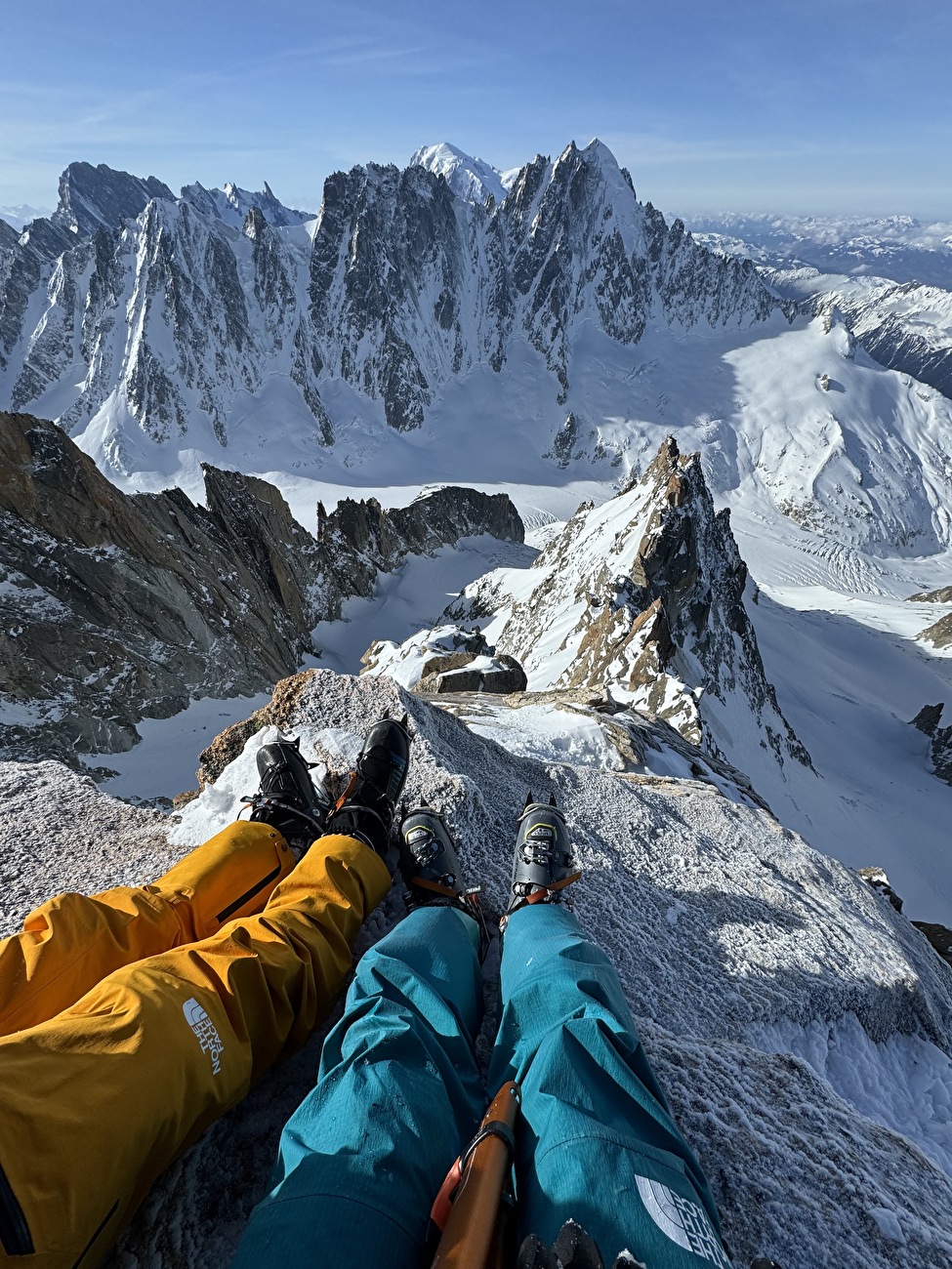 Aiguille d’Argentière, Arête Charlet Straton, Tom Lafaille, Fay Manners