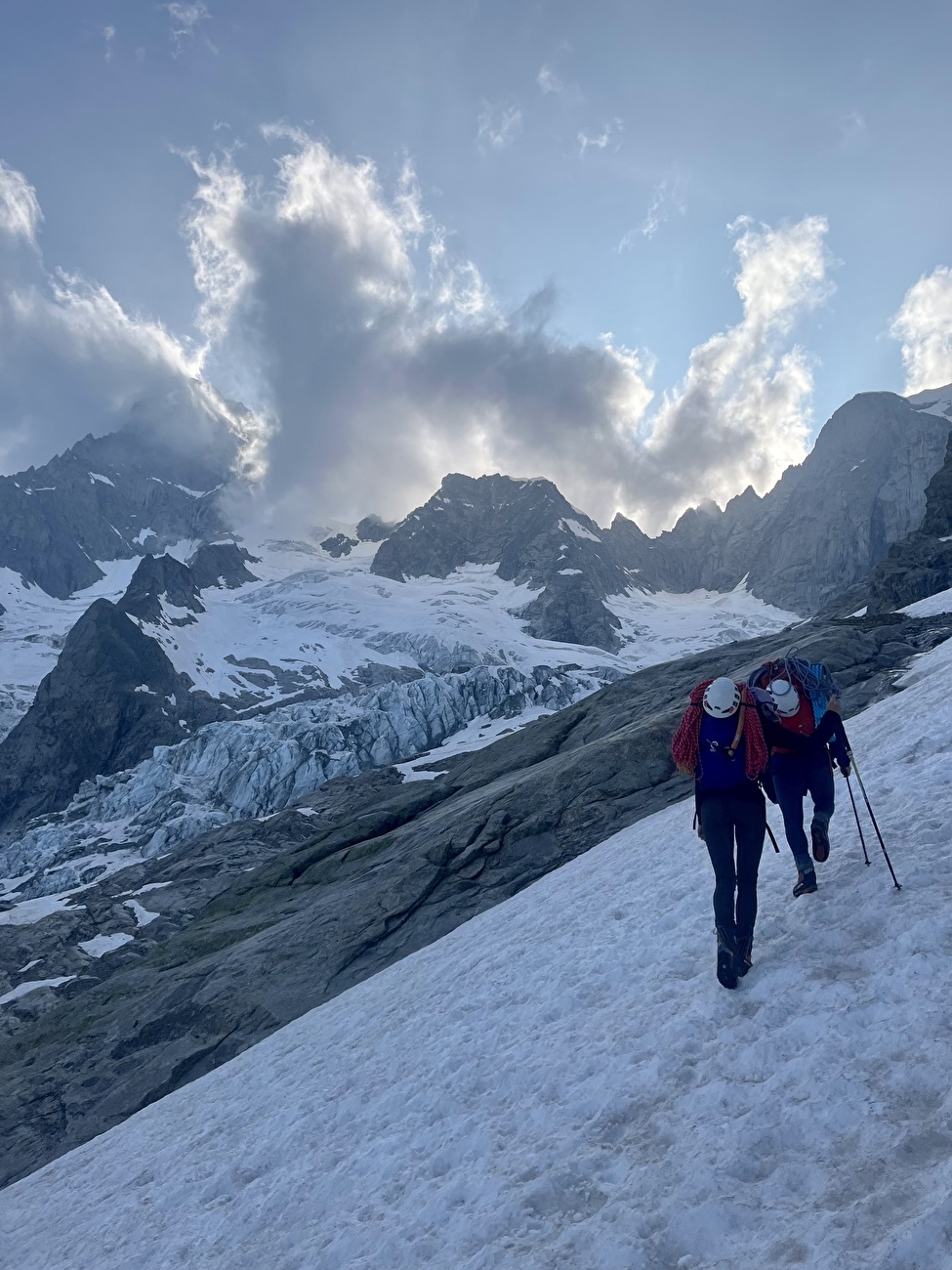 Grandes Jorasses, Gervasutti-Gagliardone, Anna Truntschnig, Barbara Vigl, Anna Zechling
