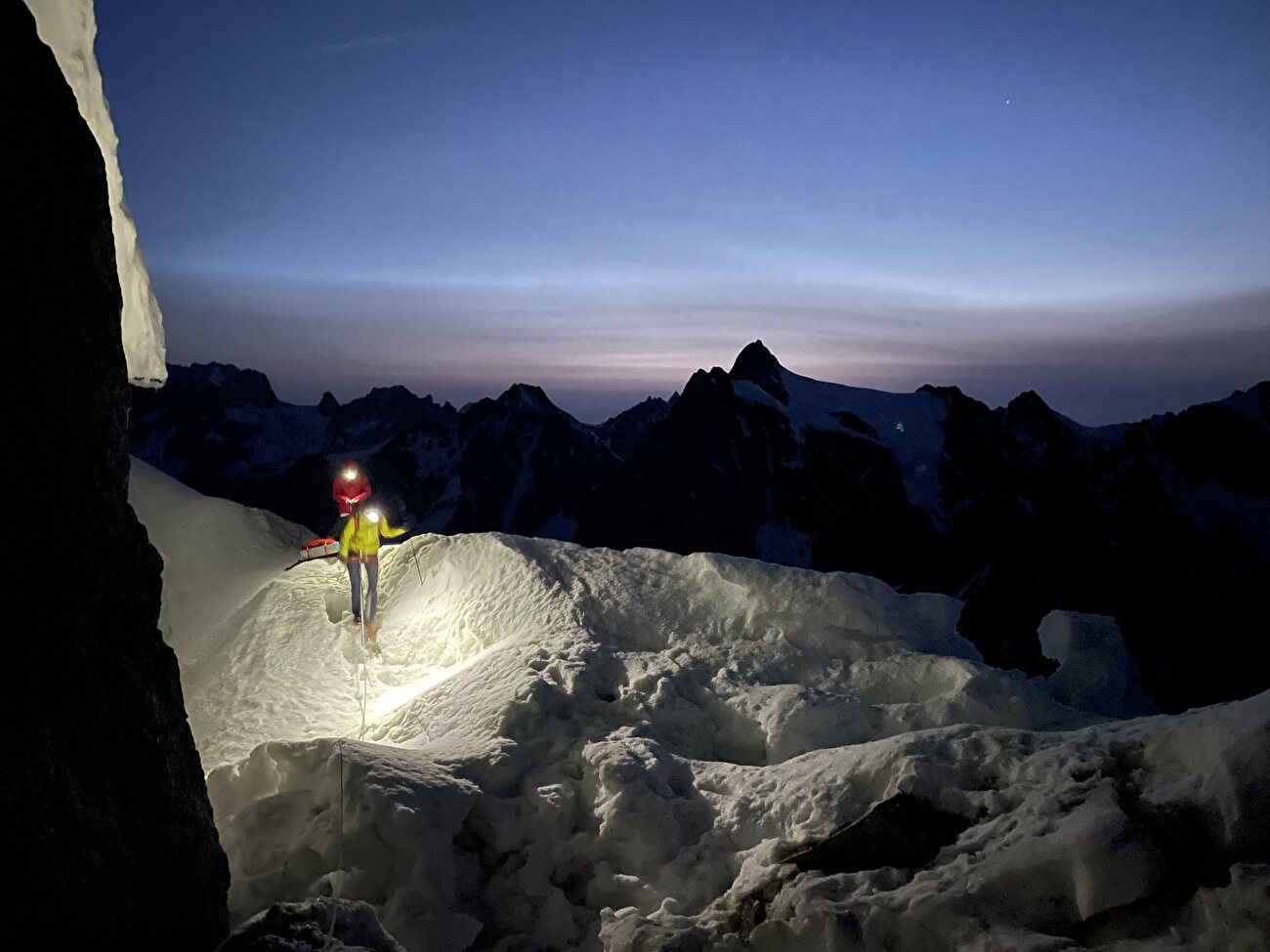 Grandes Jorasses, Gervasutti-Gagliardone, Anna Truntschnig, Barbara Vigl, Anna Zechling